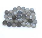 Natural Grey Moonstone Round Shape Calibrated Cabochons loose gemstones 3mm-15mm