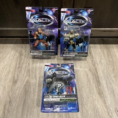 Trendmasters Battlestar Galactica 1996 Lote Colección de 3 Figuras Cylon Foto 1 de 4
