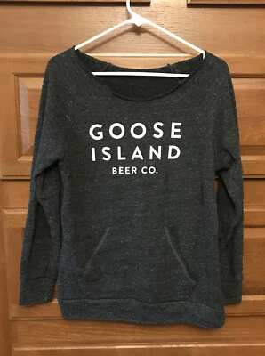 GOOSE ISLAND BEER Company Chicago dark gray Sweatshirt B272 - Image 1 of 4