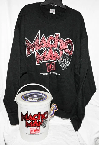 Vintage 90s WCW NWO Macho Man "Bucket O Sweat" Sweater - XL (Rare) *BRAND NEW* Cover