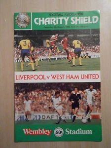 West Ham United v Liverpool 09 Aug 1980 Charity Shield 1980-81 - Picture 1 of 1
