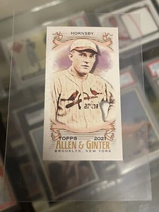 ROGERS HORNSBY 2021 Allen & Ginter Mini A&G Back SP #177 HOF - Picture 1 of 2