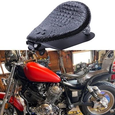 Alligator Motorcycle Spring Solo Seat For Yamaha Virago 1100 XV1100 750 XV750 - Image 1 of 4