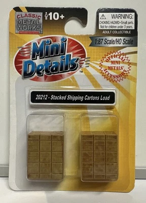 Cartones de envío apilados escala HO mini detalles carga #20212 Foto 1 de 4