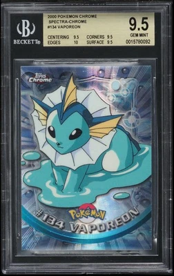 Pokémon Vaporeon Spectra #134 BGS 9,5 2000 Topps cromado Foto 1 de 2