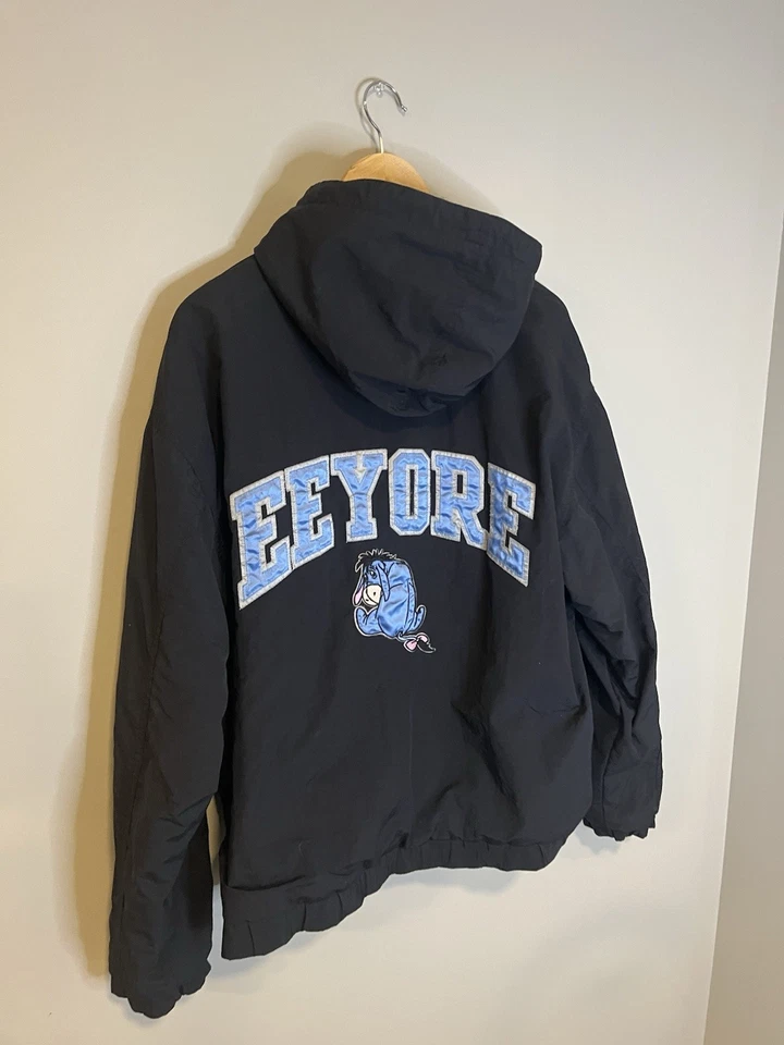 "Chaqueta reversible vintage años 90 Disneyland Eeyore - negra/gris - M""" Foto 1 de 4