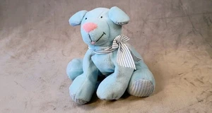 RUSS Blue Puppy Dog Blep Baby 9” Retired Comfy Rattle Terry cloth Excellent Con. - Picture 1 of 15