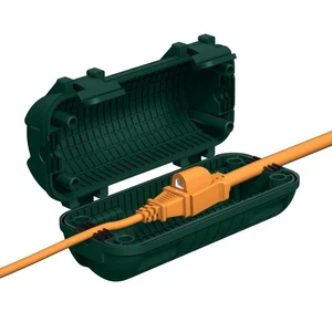 Waterproof Outdoor Extension Cord Cover with 4 Latches Green Protector - Picture 1 of 5