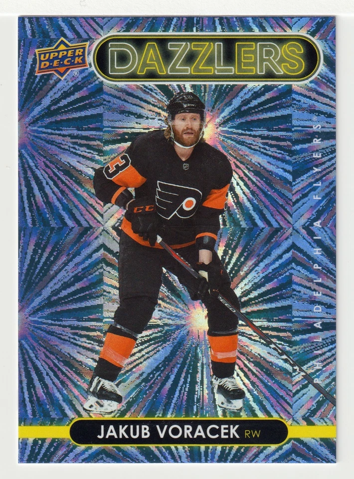 Jakub Voracek - Flyers - Dazzlers (NHL Hockey Card) 2021-22 Upper Deck # DZ34 MT - Image 1 of 1