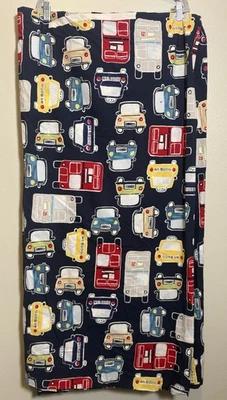 Funda nórdica Pottery Barn Kids transporte completa reina azul marino coche autobús camión  Foto 1 de 4