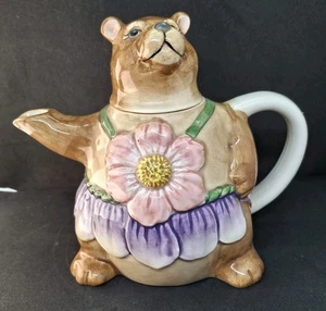 Vintage OTAGIRI Keramik Bär mit Hula Rock Teekanne Teekanne von Mary Ann Baker - Bild 1 von 8