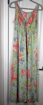 VTG JC PENNEY 70’s Peignior Nightgown Slip Dress Women's Sz M Retro Beachy Sexy - Image 1 of 4