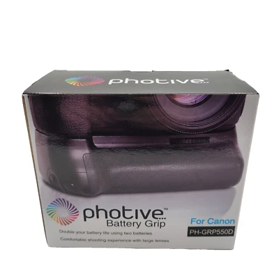 Empuñadura de batería Photive PH-GRP550D para cámaras Canon 550D con bandeja de batería Foto 1 de 4