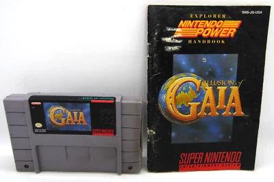 Carro Auténtico Illusion of Gaia Super Nintendo + Manual (Carrito dañado) Leer Foto 1 de 4