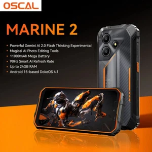 Global Version Oscal MARINE 2 Rugged Phone 11000mAh Android 15 NFC IP68 24+256GB - Picture 1 of 11