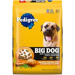 Pedigree Big Dog Adult Complete Nutrition Hundetrockenfutter Brathähnchen, 16 Pfund - Bild 1 von 9