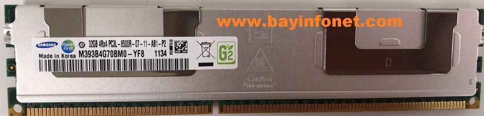 627810-B21 32GB PC3L-8500R DDR3-1066 Memory HP ProLiant ML310e G8 ML350e G8 - Image 1 of 1