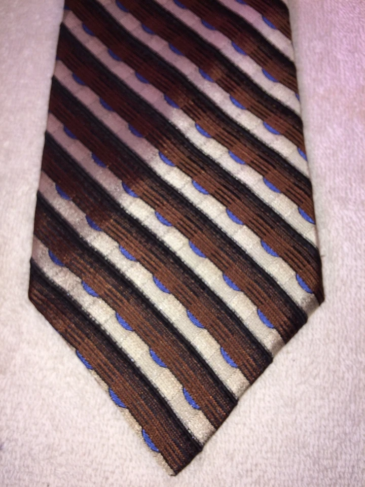 STAFFORD CORBATA HOMBRE MARRÓN CON GRIS Y AZUL 4 X 60 Foto 1 de 4