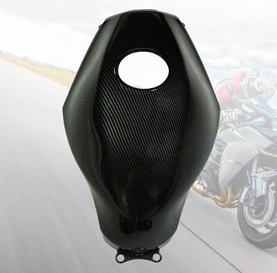 Carbon Fiber Painted Fuel Gas Tank Cover Cowl For Kawasaki Ninja 250R 2008-2012 — 第 1/4 张图片