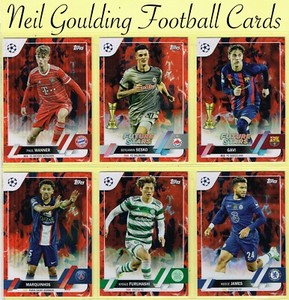Topps UEFA Club Competitions 2022-23 ☆ UCC - INFERNO FOIL PARALLEL ☆ Cards