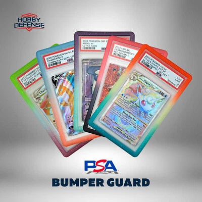 HOBBY DEFENSE Gradient PSA Graded Card Slab Bumper Guard Protector Skin TPU - 5 Colors