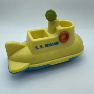 Vintage 1996 Sesamstraße Elmos Badewanne Sub Badewanne Spielzeug U-Boot Boot von Tyco - Bild 1 von 8