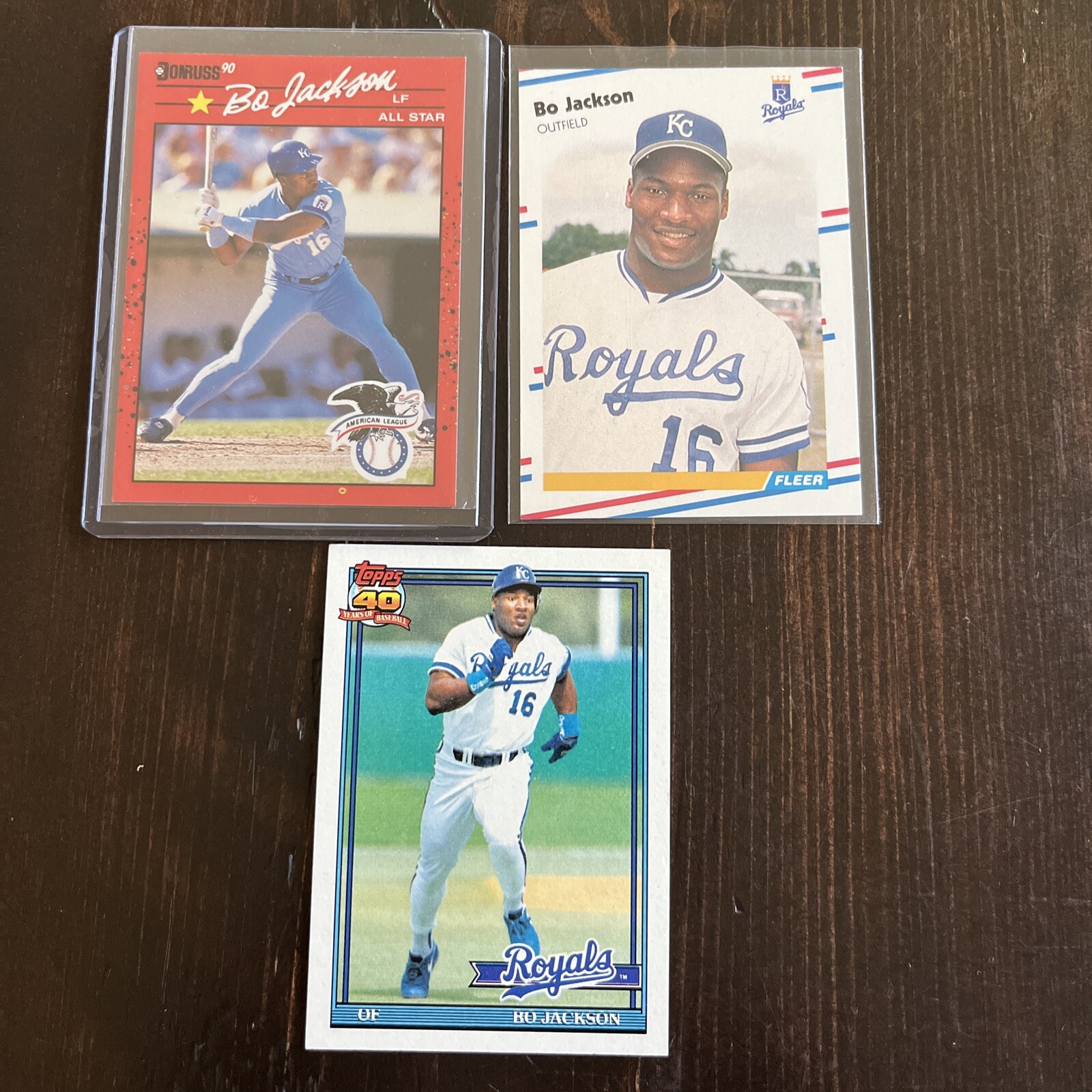 1990 Donruss Bo Jackson #650 /1991 Topps #600/1988 fleer #260 | eBay