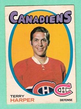 (1) TERRY HARPER 1971-72 O-PEE-CHEE  # 59 CANADIENS EX/EX+ CARD (I1500)