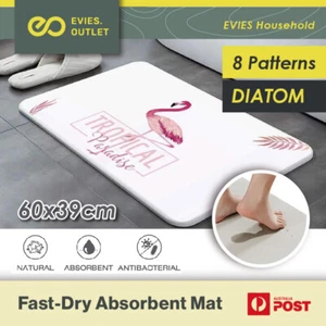 Hard Diatomite Bath Mat Stone Bath Mat Super Dry Anti-Slip Foot Shower Mats AU - Picture 1 of 20