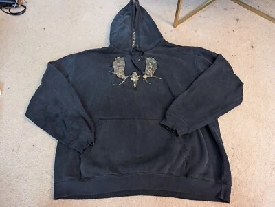 Cabelas Camo and Green Long Sleeve Sweatshirt Hoodie Sz 2XL - Image 1 of 3