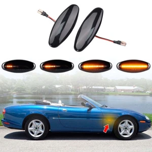 1 Pair LED Side Marker Turn Signal Light For Jaguar XK8 S-Type XKR XJ X350 96-07 - Picture 1 of 7