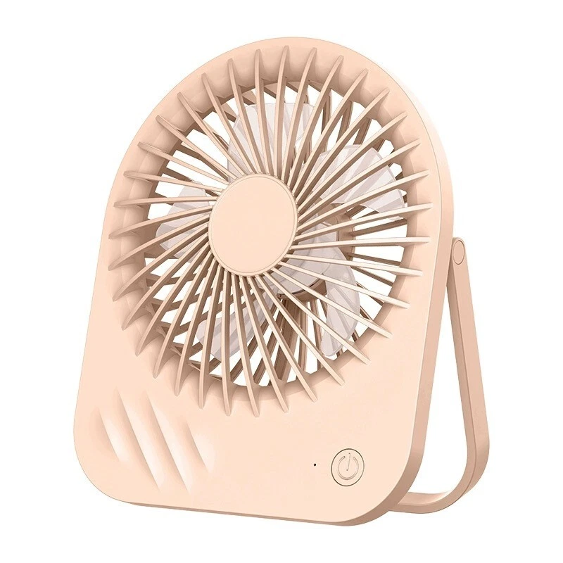 Ventilador portátil USB dobrável 5 velocidades silencioso ventilador de mesa recarregável 3-6H tempo de execução - Imagem 1 de 1