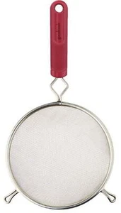 GoodCook PROfreshionals 6" Stainless Steel Mesh Strainer, Red - Picture 1 of 6