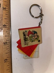Vintage Telephone Book Key Chain - Girl Kissing Boy - Picture 1 of 3