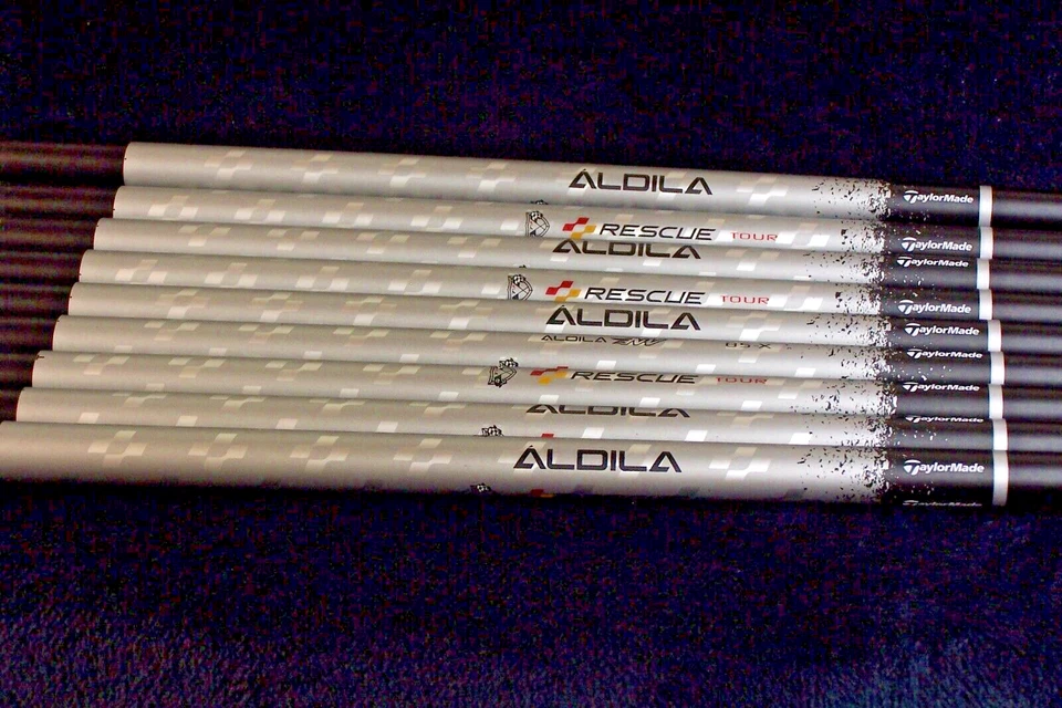 two (2) new TAYLORMADE "NV 85" (X) 83-gram, 42", 0.370-tip HYBRID shafts - Image 1 of 1