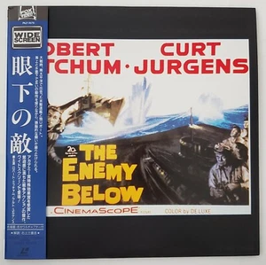 The Enemy Below Japanese Imported Laserdisc w/OBI Robert Mitchum Japan - Picture 1 of 3