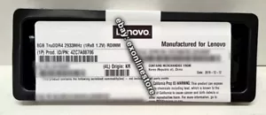 4ZC7A08706 - 8GB TruDDR4 2933MHz (1Rx8 1.2V) RDIMM - Picture 1 of 2