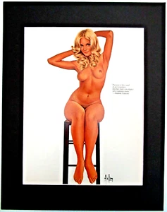 *** SEXY / PIN-UP ART *** (ASLAN) ~ (11" X 14") ~ *** BLACK MATTING *** #76 - Picture 1 of 9