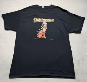 Pathfinder RPG Graphic T-Shirt 2014 Paizo Official Black XL - Picture 1 of 7