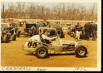 ANDY CARDINAL #83-SPRINT CAR-AUTO RACING PHOTO-1972 - Image 1 of 1