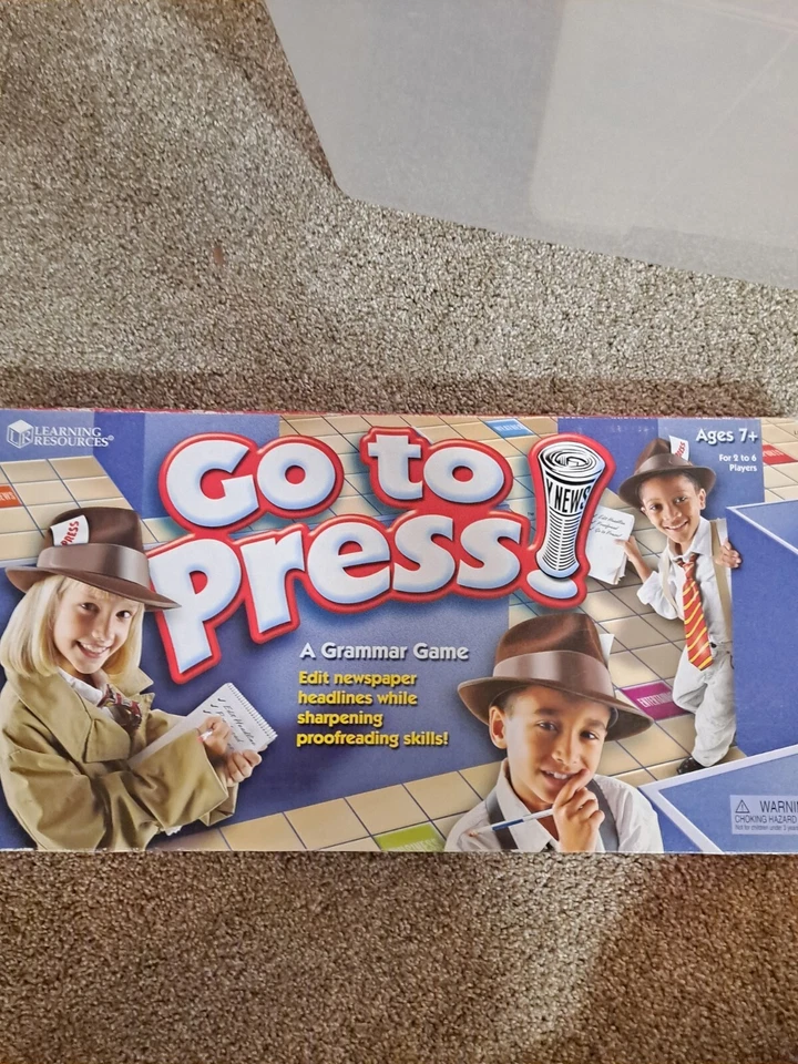 Go to Press Grammar  Board Game  Family Learning Resources  - Image 1 of 3