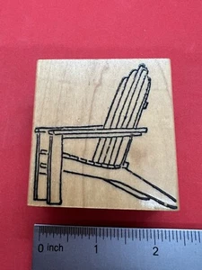F6, Art Rubber Stamp, Adirondack Chair - Picture 1 of 2