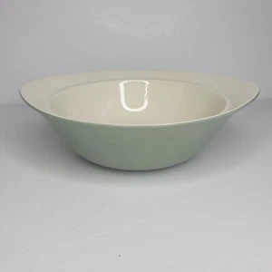 Vintage Wedgwood Barlaston Green and White Serving Bowl Dish Large 9 1/2" - Picture 1 of 18