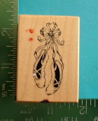 PSX Designs BALLET SLIPPERS Rubber Stamp Ballerina Shoes - Image 1 of 2
