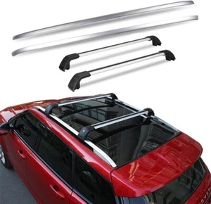 Rieles de portaequipajes barra transversal se adaptan a Land Rover Range Rover Evoque 2011-2019 4 piezas - Imagen 1 de 7