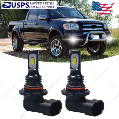 For Toyota Tundra 2000 2002 2004 2006 - LED Fog Lights Bulbs White 9006 HB4 HKB - Image 1 of 4