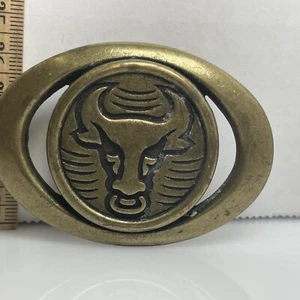 Taurus Dress Belt Buckle - Bull - Vintage 80s - Picture 1 of 4