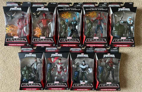 Marvel Legends Green Goblin BAF Complete Set of 9 w/ Variants!  NEW on Card! Cover