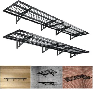 Garage Storage Shelving Wall Mounted, 4 Pack 1.5x3.8ft, Loads 1000 lbs Heavy - Picture 1 of 7