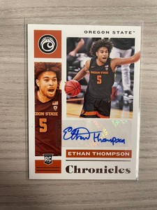 2021-22 Panini Chronicles Draft Picks -Ethan Thompson Rookie Signatures CR-ETH